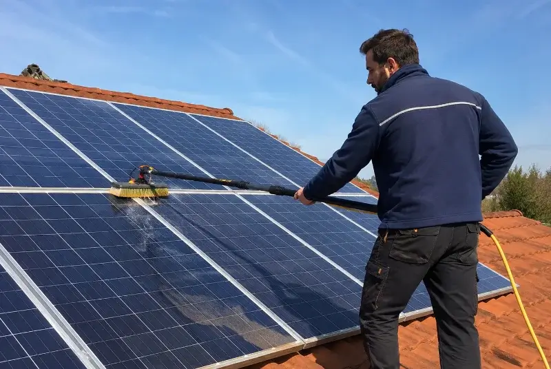Nettoyage et entretien de panneaux solaires à Saubens